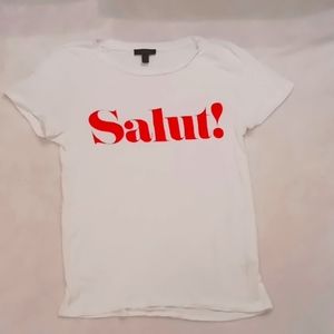 White T-shirt by J Crew size small